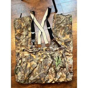 Mad Dog Mens Camo Cargo Outdoor Pant With Suspenders Size M